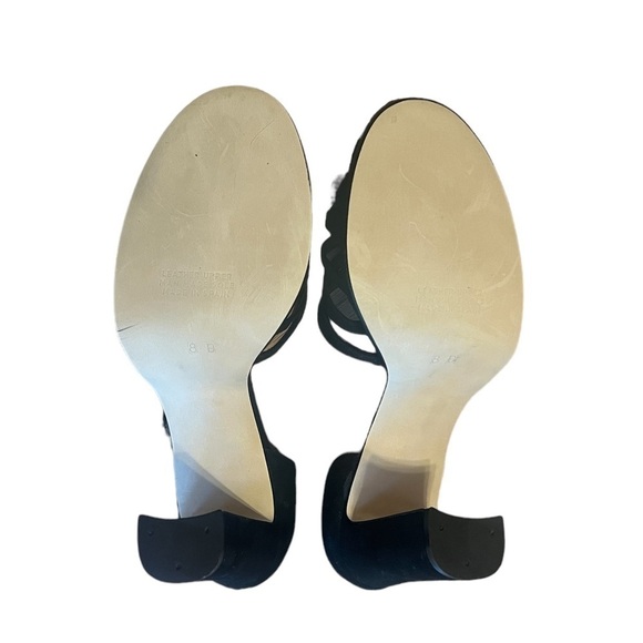 Charlotte Halton black suede ankle strap heels - Picture 7 of 8